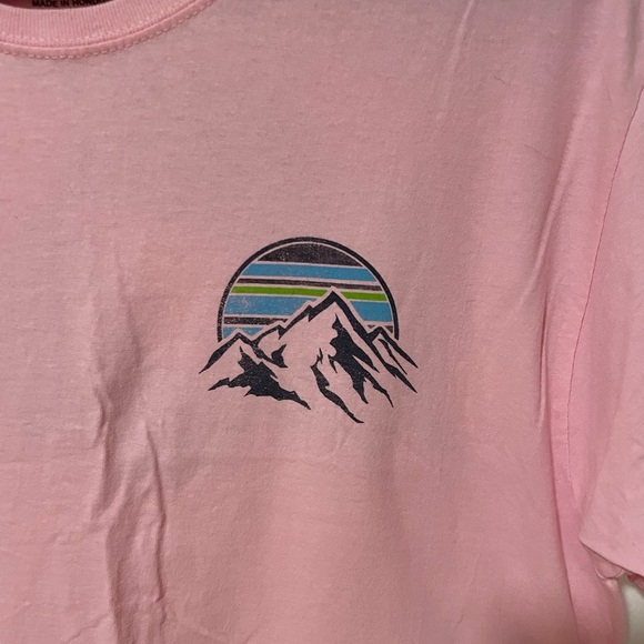 American Outdoors Pink Graphic Men’s T-Shirt M - Picture 2 of 8